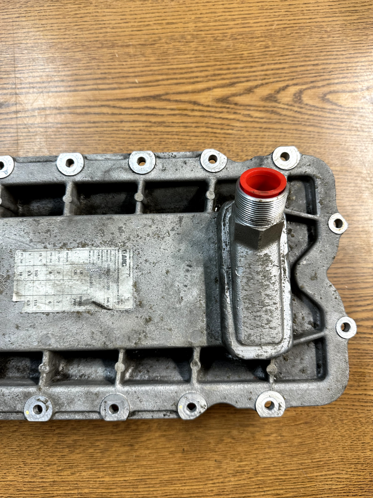 2005-2007 Maserati Quattroporte M139 Engine Oil Heat Exchanger OEM 57K.