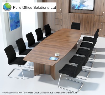 Sven Barrel Shape Conference Boardroom Meeting Table 4000 X 1200 Seat 12 Ebay