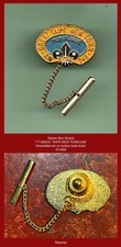 Taiwan "..GREAT TAIPE NEW TOWN 248" - Boy Scout Enamelled Pin Badge on chain ^