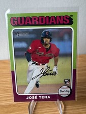 2024 Topps Heritage JOSE TENA ROOKIE CARD RC #227 Nationals Guardians. rookie card picture