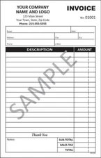 1000 Custom 2 Part Forms /Invoice/Sales Receipt/Estimate/Quote/Proposal TMG003