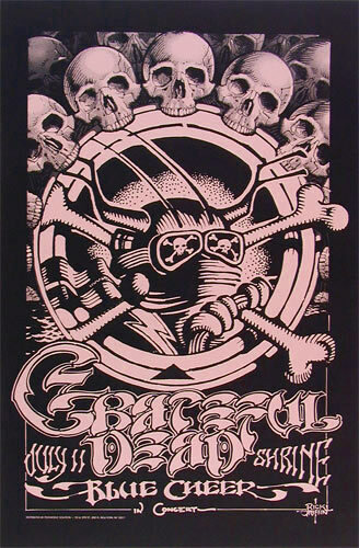 Grateful Dead リックグリフィン ポスター Rare Pink Rick Griffin Grateful Dead Shrine Poster | eBay