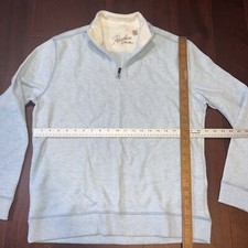 Long sleeve quarter zip collared sweater Para...