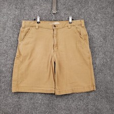 Carhartt Shorts Mens 38 Brown Rugged Flex Relaxed Fit Canvas Cargo Stretch Work