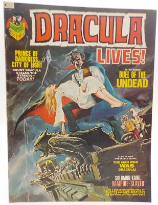 DRACULA LIVES! Volume 1 No.3 1973 Curtis/Marvel Magazine 