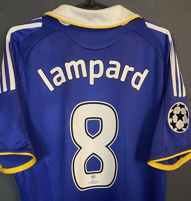 UEFA LAMPARD #8 MEN'S FC CHELSEA 2008/2009 SOCCER FOOTBALL SHIRT