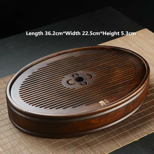 Luxury Hard Bamboo Kung Fu Gongfu Tea Tray Serving Table Tea Tray Water Storage - Picture 14 of 15