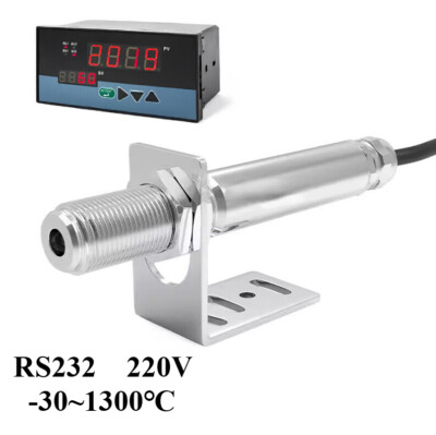 220V RS232 Infrared Thermometer Sensor Non-contact Temperature Tool W/Controller