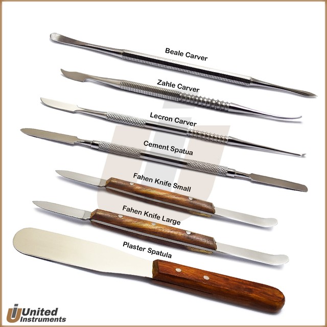 Dental Cement Spatula Amalgam Mixing Alginate Knives Lab Wax Modelling
