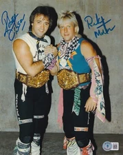 Ricky Morton & Robert Gibson Signed 8x10 Photo BAS COA WWE AWA NWA SMW Picture 3
