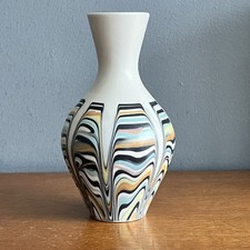 Vintage Hornsea Pottery Slipware Vase 196 0s A/F