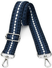 Purse Straps Replacement Crossbody Wide Bag Strap for Purses Dark blue white