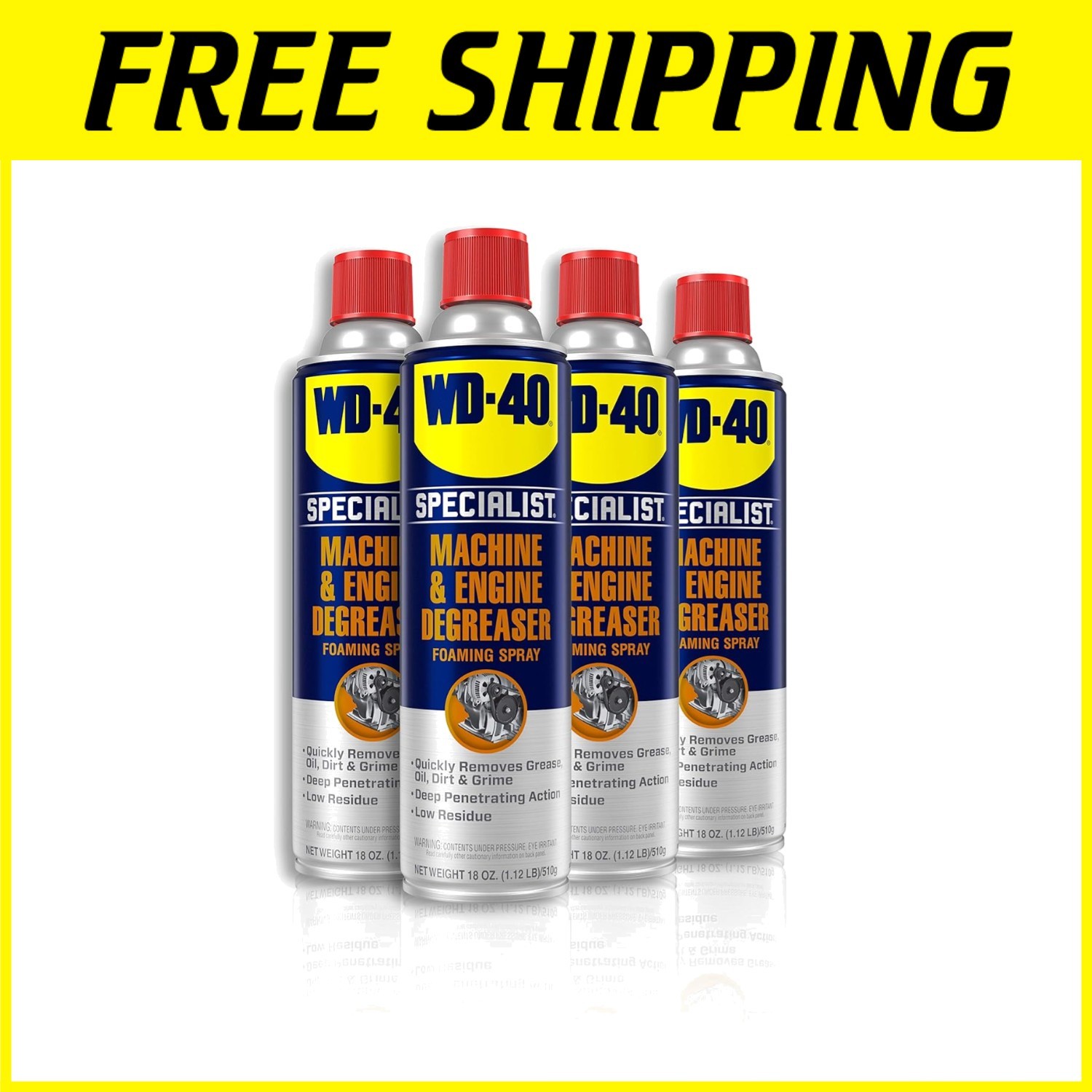 Precision Engine & Machinery Degreaser, 4-Pack
