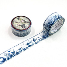 Blue Tea Set Washi Tape Junk Journal Cora Crea Crafts Scrapbooking