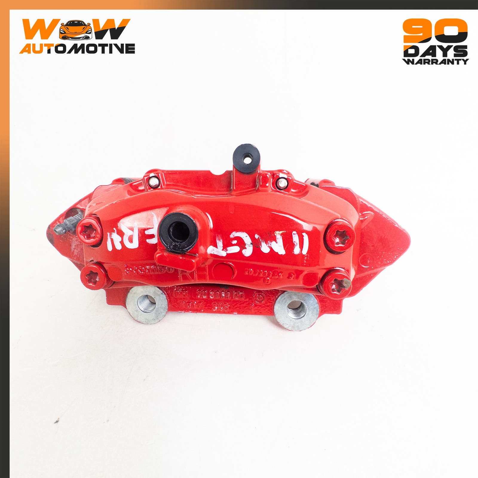 03-16 MASERATI GRANTURISMO FRONT RIGHT LEFT BRAKE CALIPER ASSEMBLY RED SET OEM