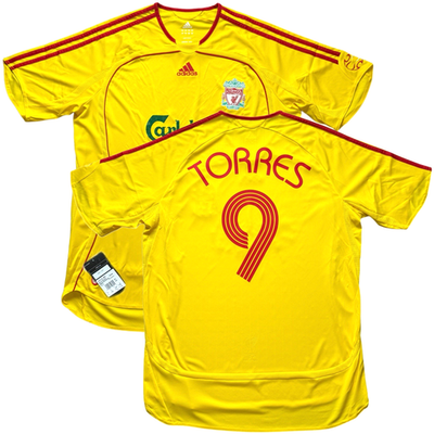 2006/07 Liverpool Away Jersey #9 Fernando Torres Large Champions