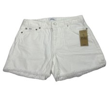 Polo Ralph Lauren Big Girl's White Denim Jean Shorts Frayed Hem Size 16 NWT 50