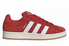 Adidas Campus Mens Red/White Suede Sneakers N...