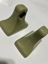 Vtg Ceramic Towel Bar Post Holders Avocado Green: Brand New