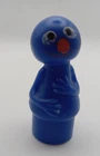 Vintage Fisher Price Little People Grover Sesame Street Blue Figure 1971 USA