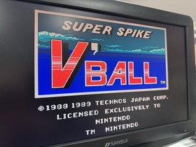 Lot of 2 NES Games - Kings of the Beach & Super Spike V'Ball w Manuals WORKING!