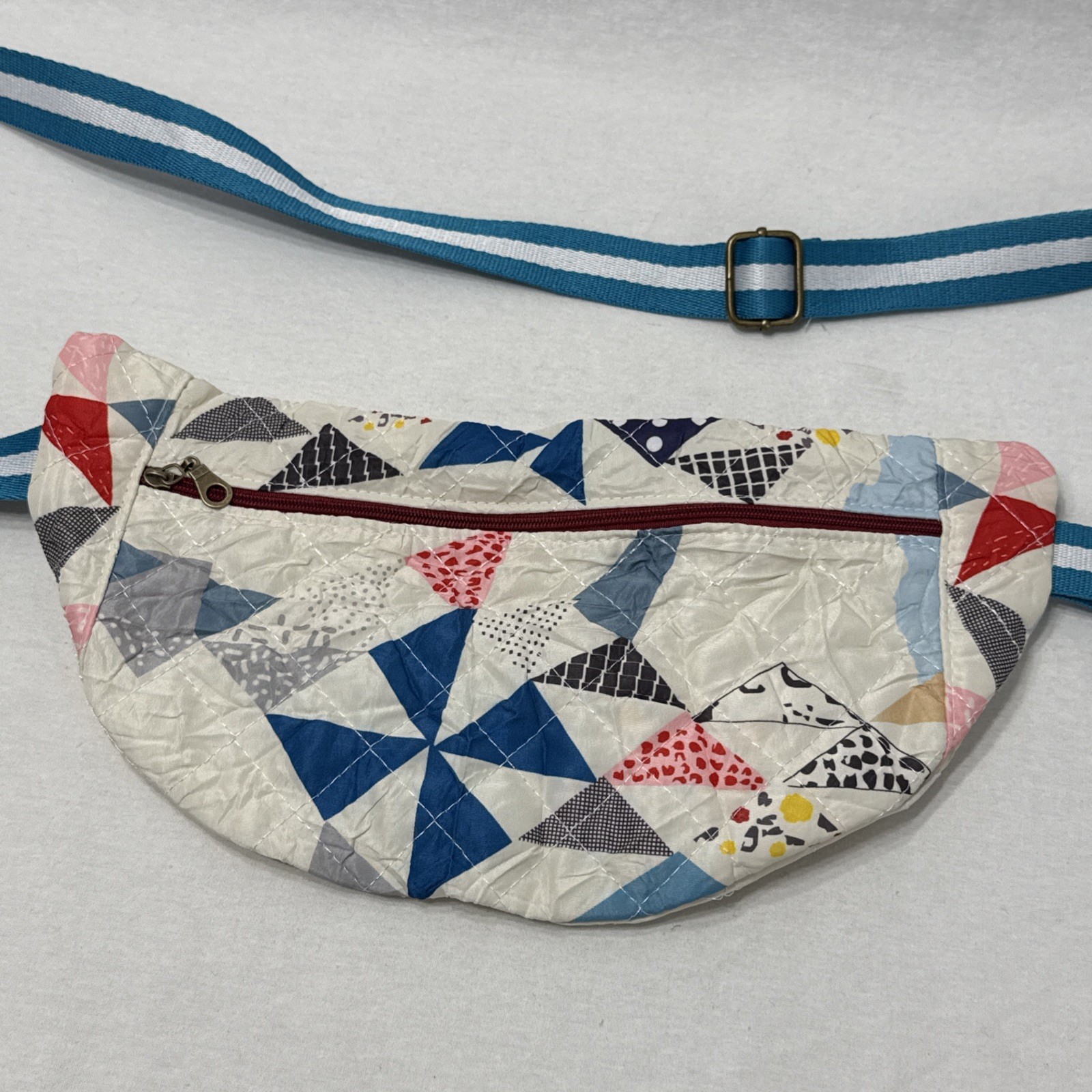 Unbranded Quilted Patchwork Multicolor Small Cros… - image 2