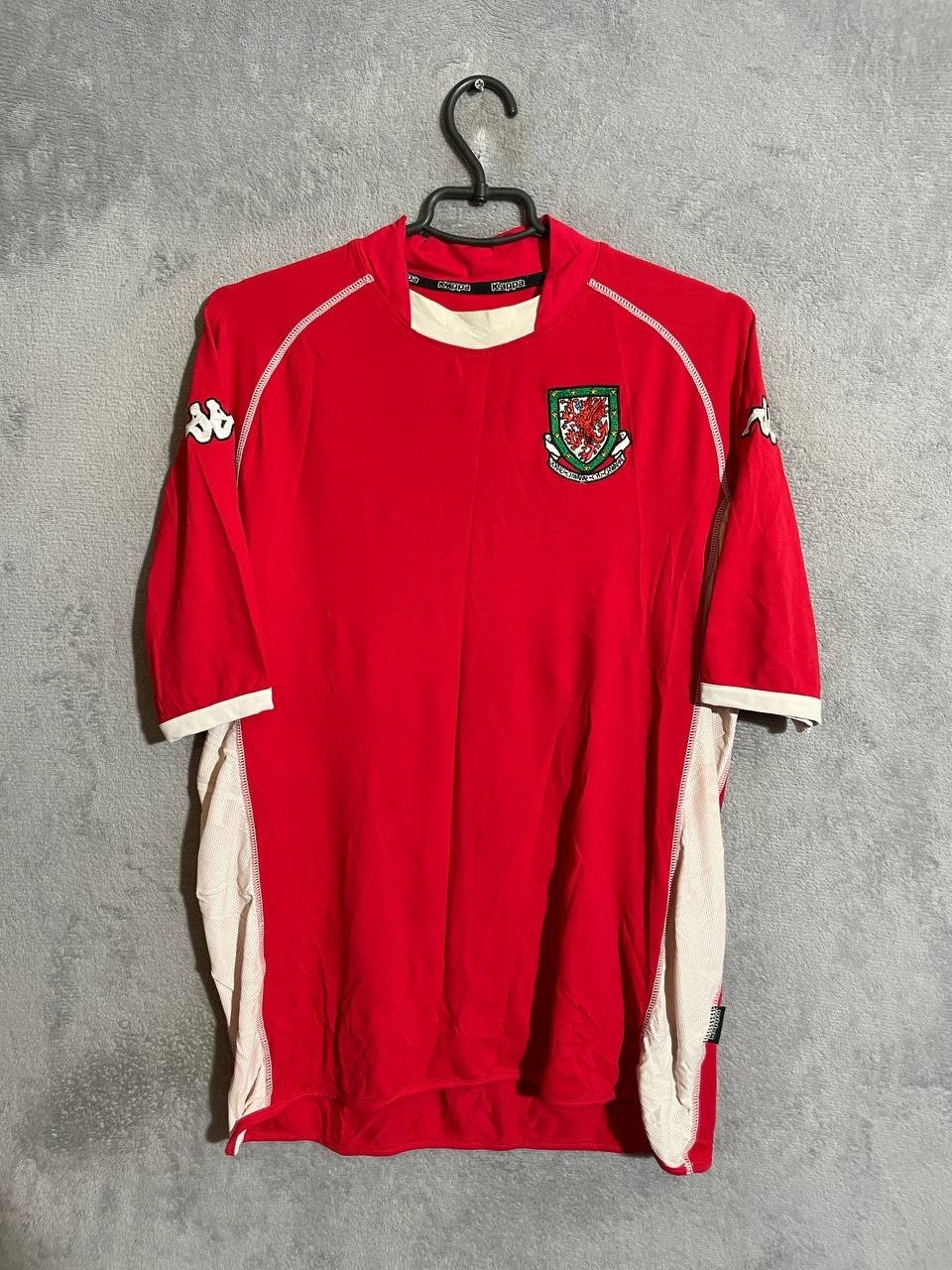 Wales Vintage Jersey Home football Soccer shirt 2002 - 2004 Kappa Men Size XL