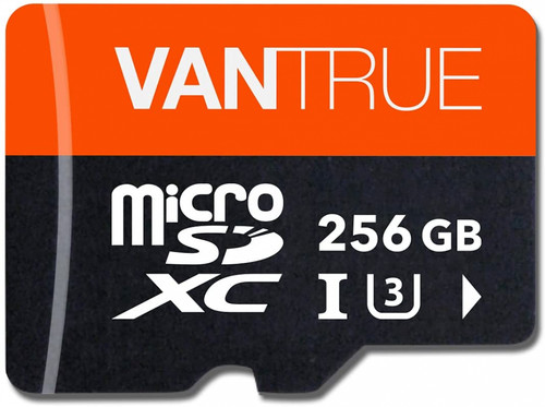 Vantrue 256GB microSDXC UHS-I U3 4K UHD Video High microSD Card