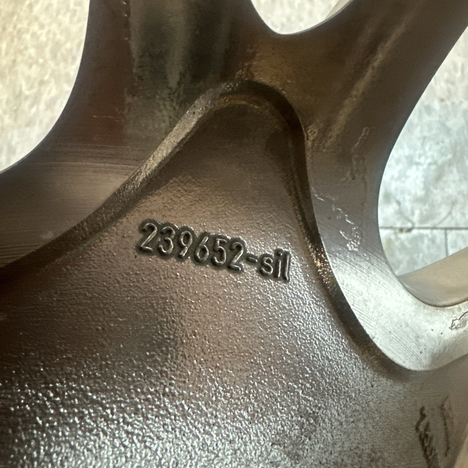 Ferrari 599 BBS 7.5 X 19 Front Original 239652 Pol Repainted 239705. Damaged.