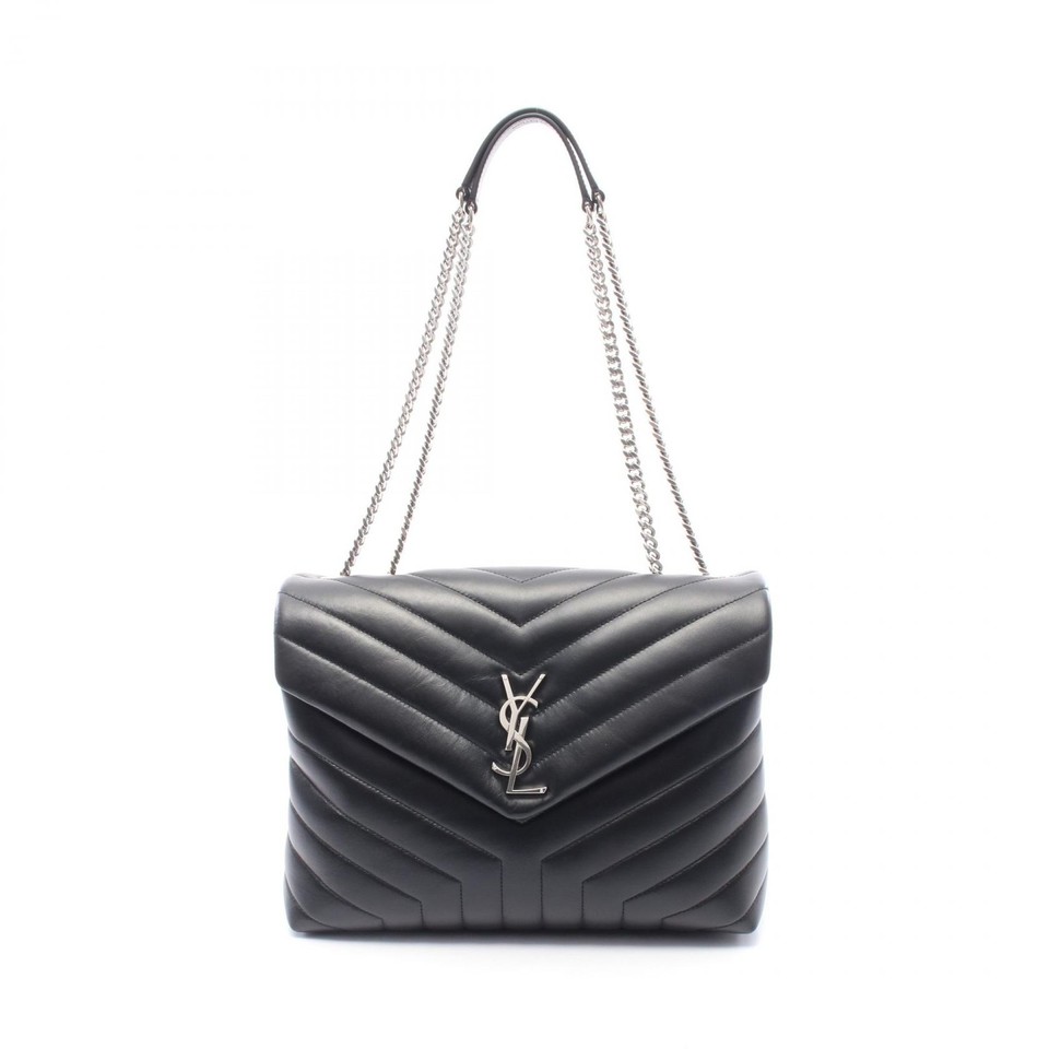 SAINT LAURENT PARIS Loulou Medium Chain Shoulder Tote Bag 574946 leather Used
