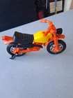 Vintage 1970s Tonka Plastic Yellow Orange And Black Toy Motorcycle