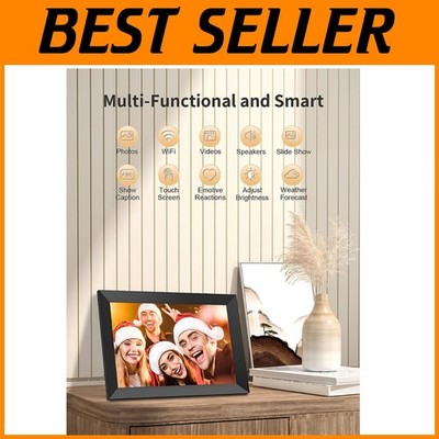 Frameo Digital Photo Frame 10.1'' - WiFi Sharing, HD Display