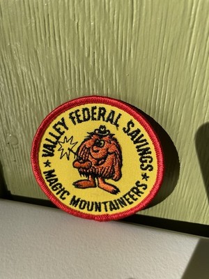 VTG Valley Federal Savings Magic Mountaineers Advertising Patch Magic Mountain