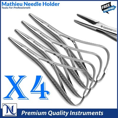 Mathieu Needle Holder Forceps Orthodontic Suture Ligature Surgical Dental Pliers