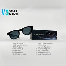 AI Glasses Smart Glasses with Camera Photo Video Bluetooth Fit IOS/Andriod wvg