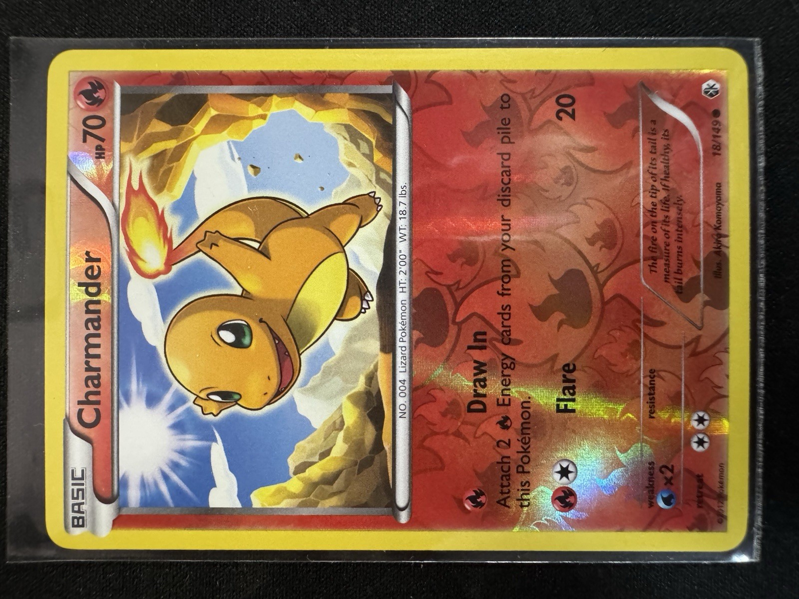 Pokémon Charmander TCG Reverse Holo Card Boundaries Crossed 18/149 Common NM