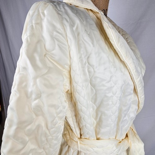 Vintage Barbizon New Expressions Quilted Nylon Robe Coat Gown Petite XS - Picture 12 of 16