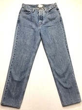 90s GUESS Acid Wash Jean Women 30 (28x29) Light Wash Denim Blue USA Made Hi Rise
