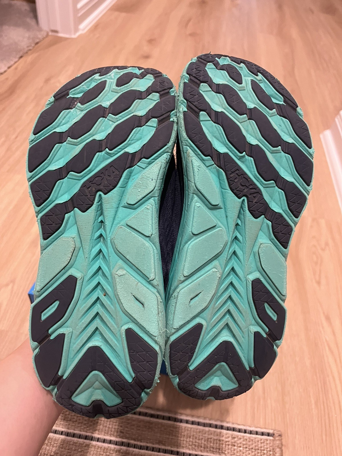 Hoka One One Clifton 8 Shoes Women Size 8.5 B Blue Green Running Sneakers thumbnail 10