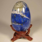 2.4" LAPIS LAZULI Egg Gemstone Sphere w/ Stand – Afghanistan — photo 4