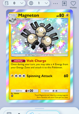 Pokemon TCG POCKET - Magneton Shiny 1⭐, Wisdom of Sea and Sky