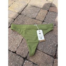 NWT Billabong Olive Textured Bikini Bottom