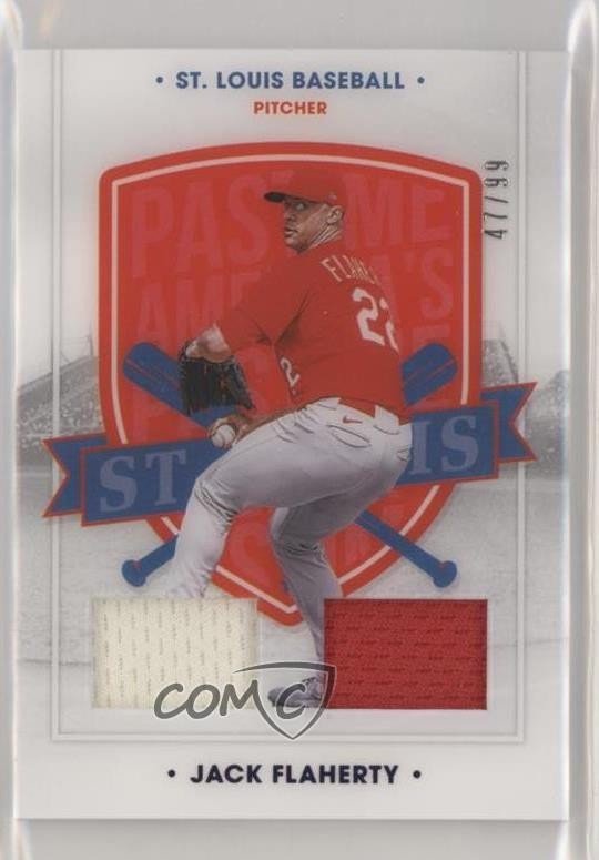2021 Chronicles America's Pastime Dual Swatches Blue 47/99 Jack Flaherty 0r2f