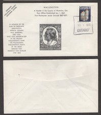 1972 Canada Stamp Show Cover – Wallenstein, Ontario – German Philatelic Society