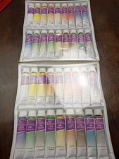 Vintage Art Advantage Oil Paint Pastel Lot Of 18 Different Colors X2 36 Total