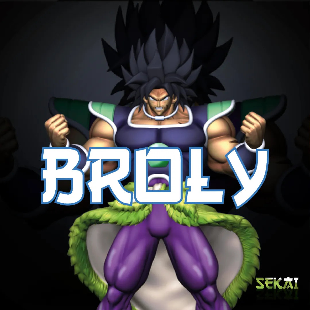 Broly (Super) - Unassembled and Unpainted Garage Kit - Model Designed by Sekai3D