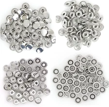 240 Pieces Stainless Steel Snap Fastener,  15mm Heavy Duty Snap Button Press ...