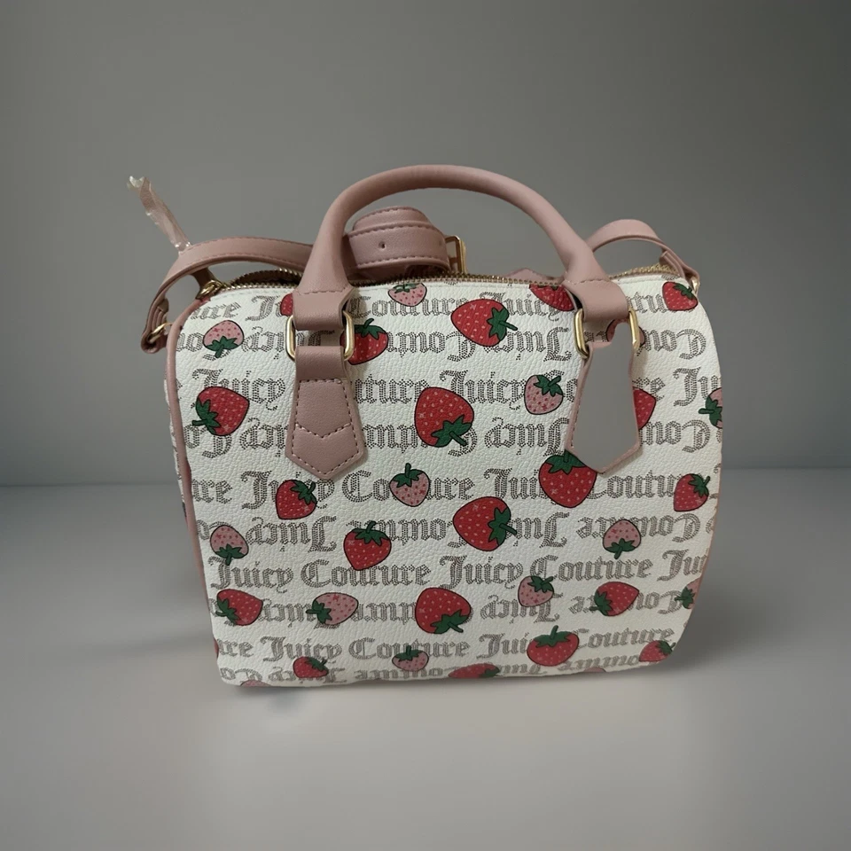 Juicy Couture 🍓 Cartera Bandolera Rosa Fresa Recién Escogida Nueva con Etiquetas 🍓 Foto 2 de 4