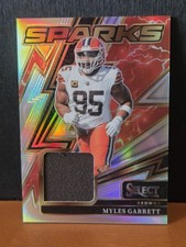 2025 Panini Select Sparks /149 Myles Garret #SPK-MGT Patch Cleveland Browns 