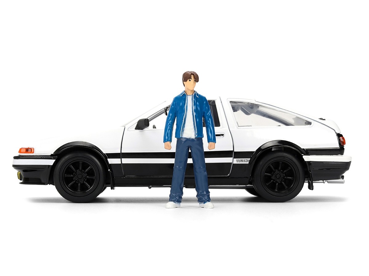 Jadatoys scale 1/24 頭文字DトヨタAE86 TRUENO TOYOTA TRUENO (AE86) & TAKUMI FIGURE 